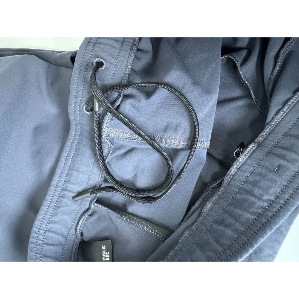 Public Rec Performance Pants Mens 42 Gray Stretch Travel Lounge Zip‎ Pockets